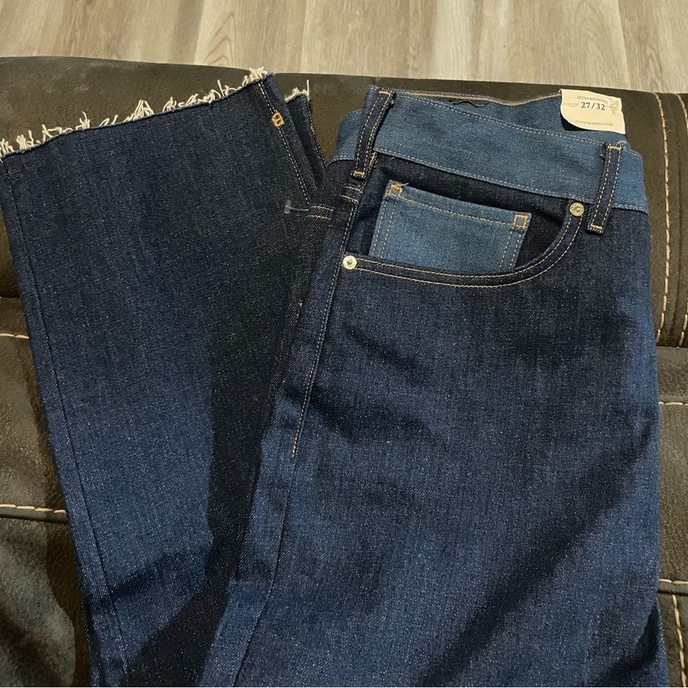 Scotch & Soda Extra Boyfriend Raw Crop Hem Jeans NWT - Picture 5 of 9